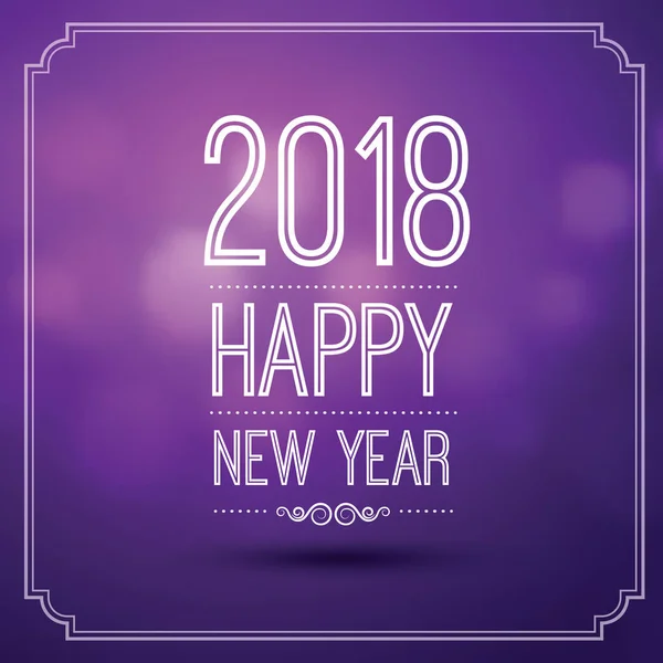 Happy new year 2018 — Stock Vector