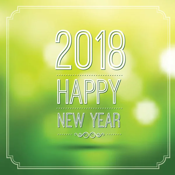 Happy new year 2018 — Stock Vector