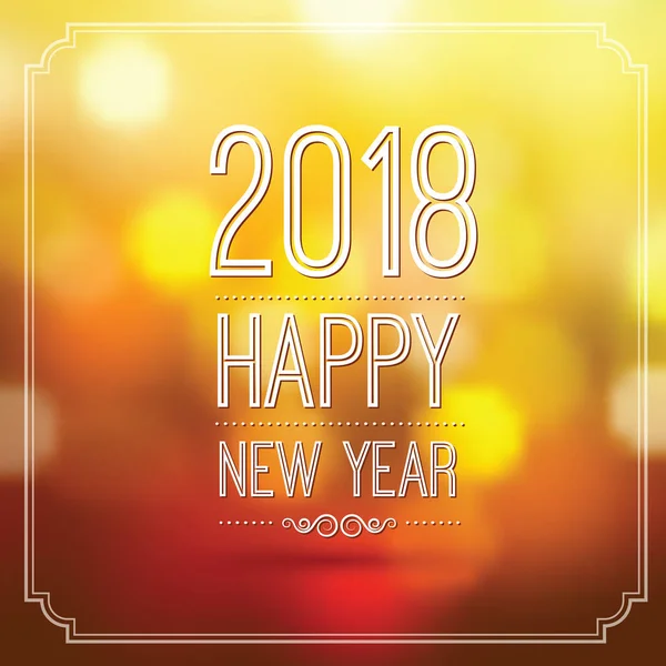 Happy new year 2018 — Stock Vector