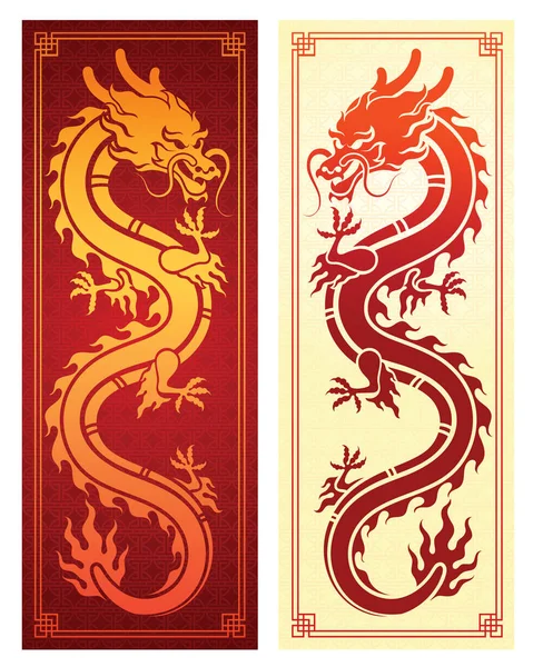 Modèle dragon chinois — Image vectorielle