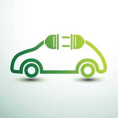 Elektrikli otomobil vektör