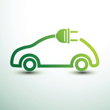 Elektrikli otomobil vektör