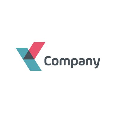 Basit geometrik harf K logo tasarım şablonu elementleri. Başlangıçta K şirketi / şirket, multimedya, Web sitesi / internet, iş kimliği simgesi simgesi. 