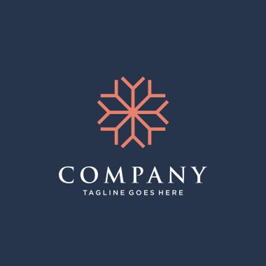 Soyut zarif logo ikon vektör tasarımı. Birinci sınıf süs sembolü. Güzellik endüstrisi, mücevher, butik, otel vektör işareti için kullanılabilir.