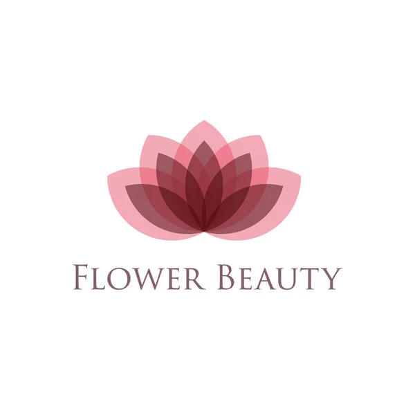 Belleza Lujo Flor Diseño Abstracto Logotipo Vector Plantilla Boutique Cosmético — Vector de stock