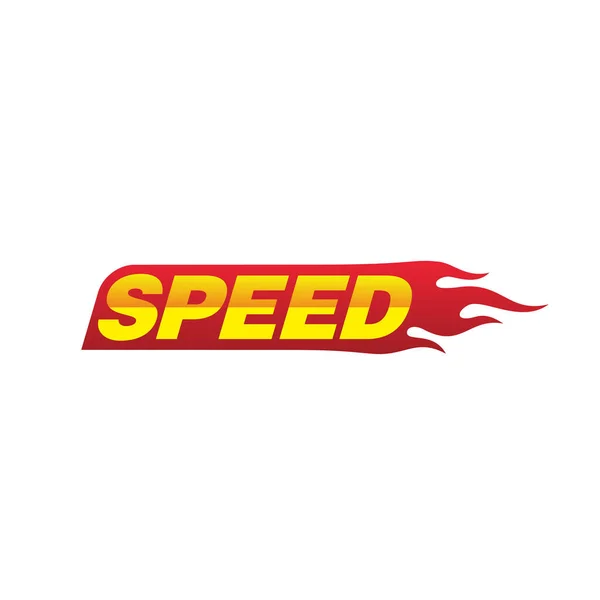 Velocidade Com Fogo Chama Logotipo Design Vetor Inspiração Logotipo Automotivo — Vetor de Stock