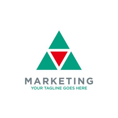 Ticaret pazarlama logosu tasarım vektörü. Grafik grafiksel konsept, finansal, yatırım, şirket logo vektörü ile