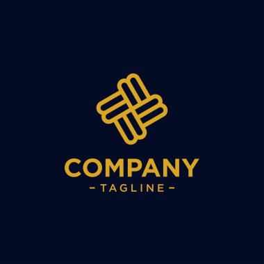 Soyut zarif logo ikon vektör tasarımı. Evrensel premium süs sembolü. Güzellik endüstrisi, mücevher, butik, otel vektör işareti için kullanılabilir.