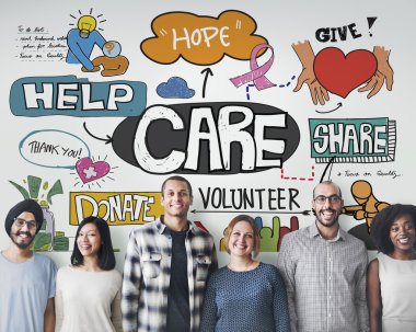 Çeşitlilik insanlar ayakta duvara