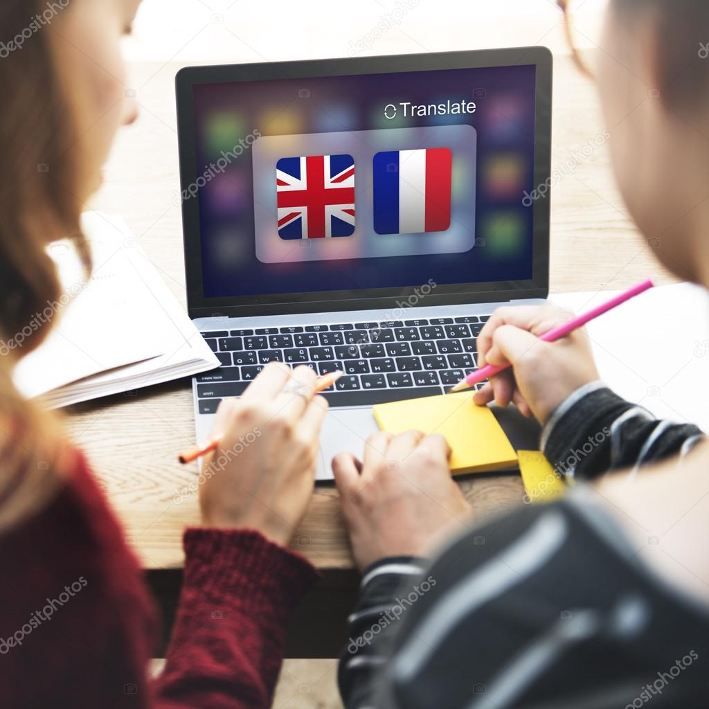 girls working with laptop