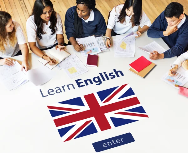 Diversity group of students studying — Stock Photo, Image