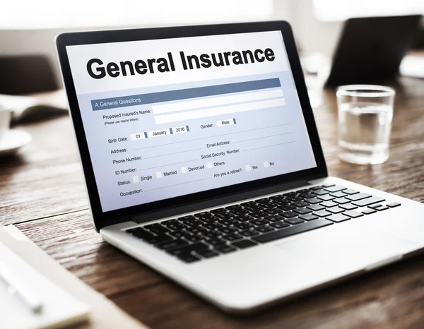 Laptop on workplace table — Stock Photo, Image