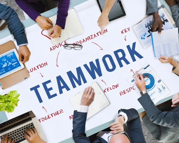 Group of people working together — Stock Photo, Image