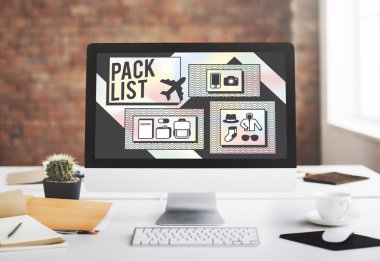 bilgisayar ekranındaki bilgileri ile