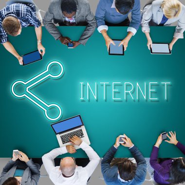 Ofiste çalışan iş ekibi.