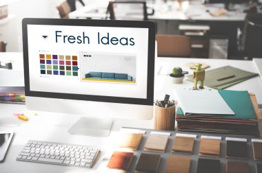 bilgisayar monitöründe çalışma alanı tablosu