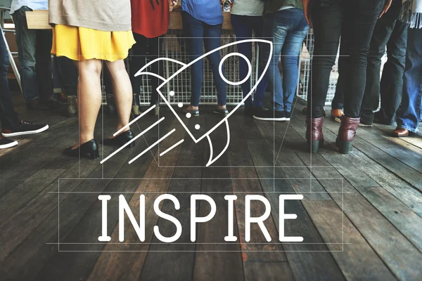 People with Inspire Concept — Stock Photo, Image