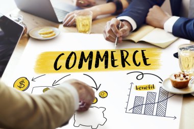 insanlar ticaret hakkında tartışıyor