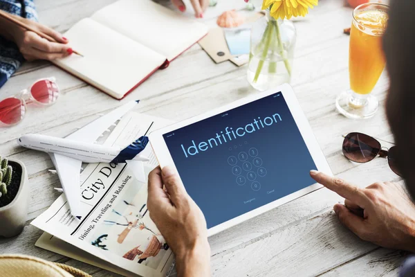 Identification password concept — Φωτογραφία Αρχείου