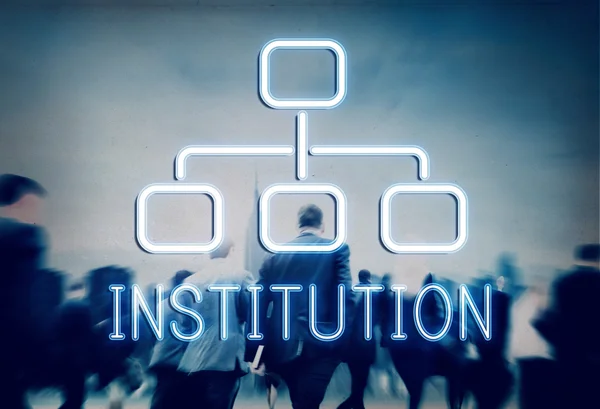 Concept des gens d'affaires et des institutions — Photo