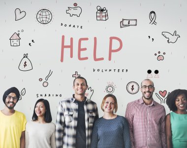 çeşitlilik insanlar duvara yakın duruyor