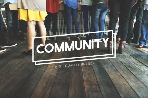 コミュニティの概念を持つ人々 — ストック写真