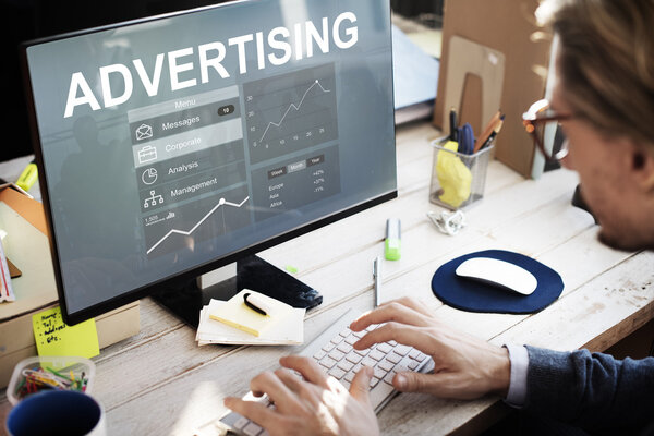 Business man working with computer