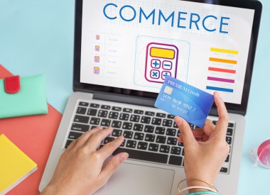 Online alış-veriş yaz konsepti