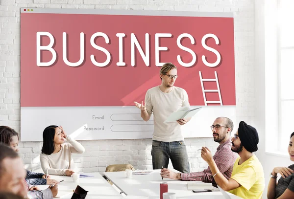 Business team op vergadering — Stockfoto