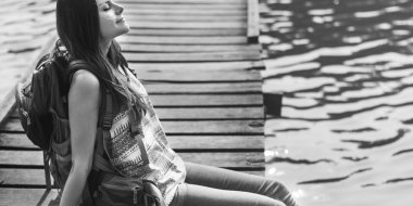 doğada vakit kadın