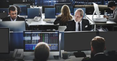 çalışan iş adamları 