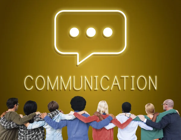Mångfald människor och kommunikation koncept — Stockfoto