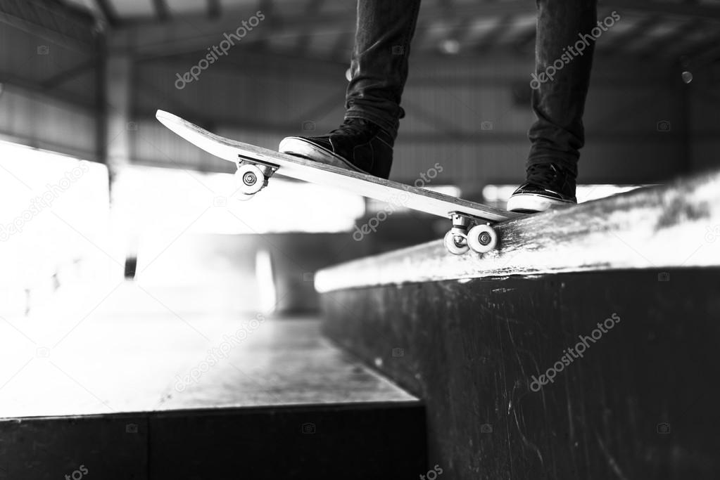 skateboarder riding on skateboard