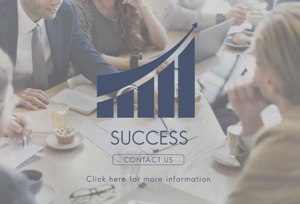 Business People on Meeting with Success Concept — Stock Photo, Image