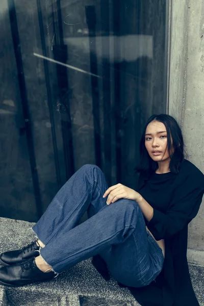 Beautiful asian hipster girl — Stock Image Beautiful asian hipster girl Stock Picture