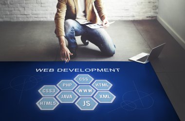Poster çalışma iş adamı
