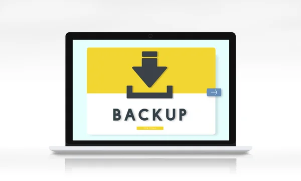 Modelo de design com backup — Fotografia de Stock