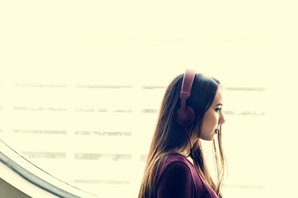 Young Woman with headphones
