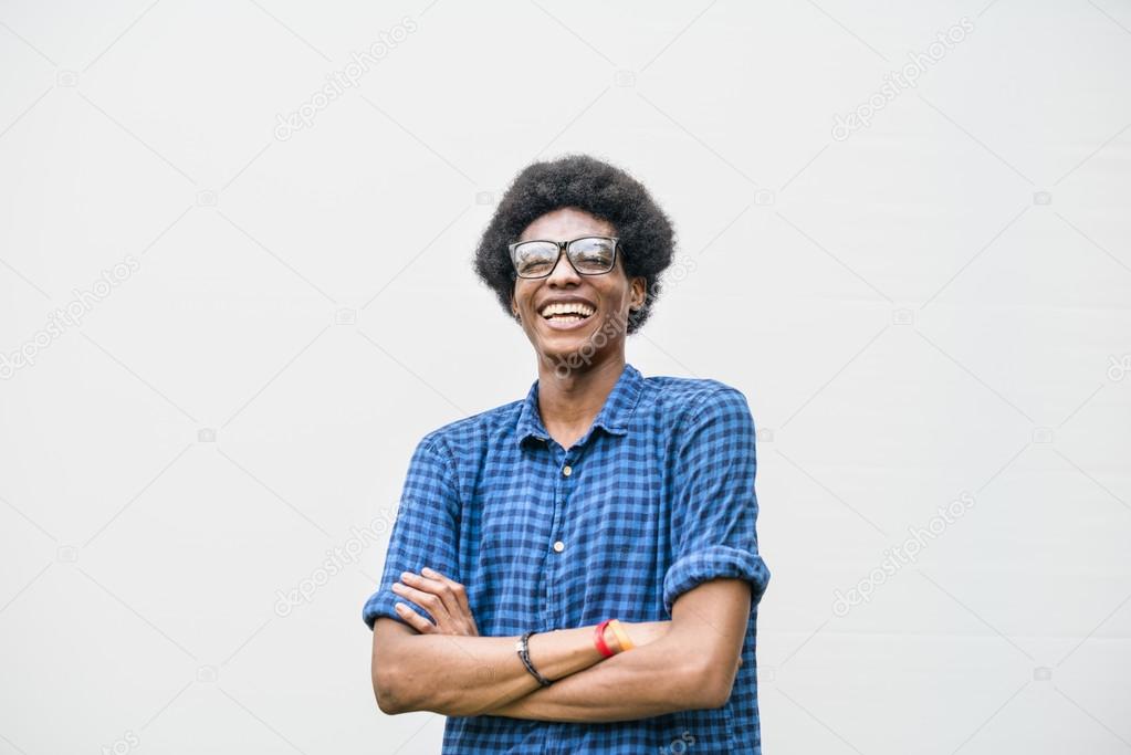 African Teen Boy Smiling