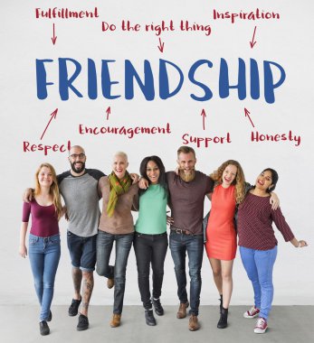 duvarının yakınında standları grubu 