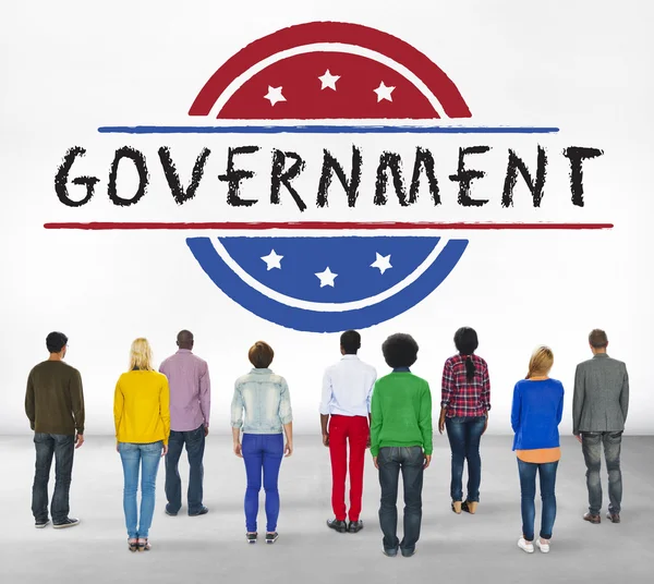 Różnorodność osób i koncepcji rządu — Zdjęcie stockowe