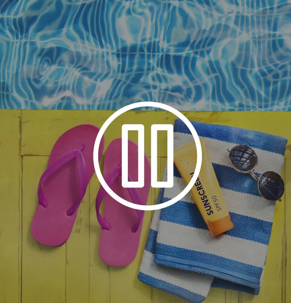 Conceito de piscina de verão — Fotografia de Stock