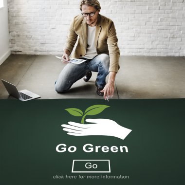 Poster çalışma iş adamı