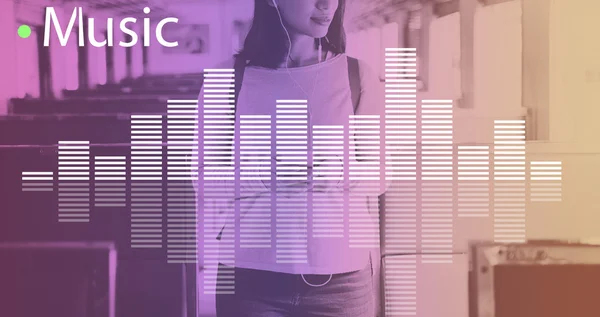 Audio Wave Concept — Stockfoto