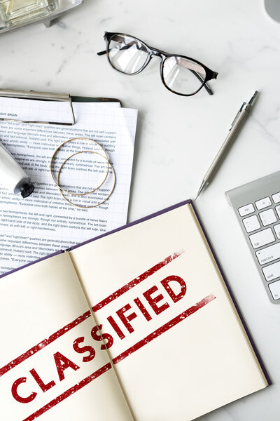 Documents and diary on table