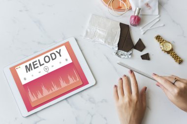 çalışma alanı tablosu dijital tablet ile