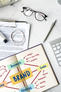 Belgeler ve notlar ile günlüğü