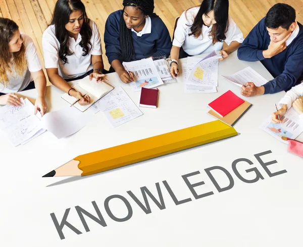 Diversity group of students studying — Stock Photo, Image