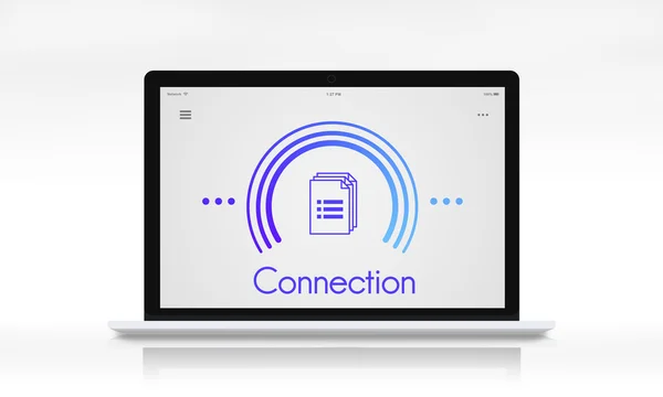 Design Template with Connection — Stock Photo, Image