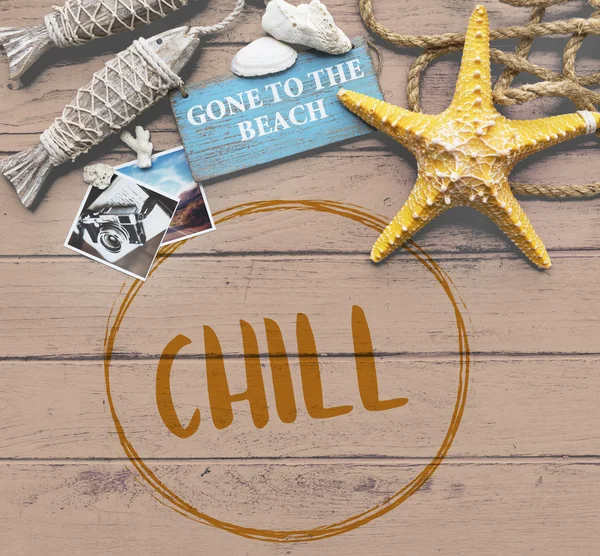 Sommaren Chill samling — Stockfoto